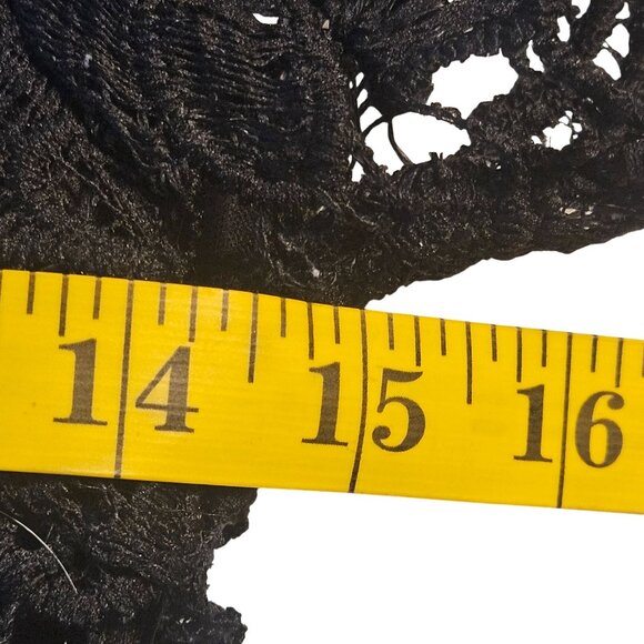 Tulle Midi Dress Women Black XS Romantic Whimsygoth DarkAcademia Witchy Fairy - Picture 10 of 11